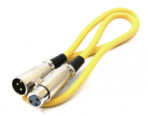 Monacor-MEC50GE-kabel-XLRXLR-07m-zolty