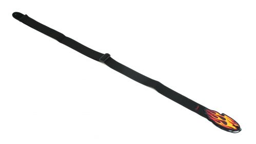 Fender-lmpact-Flames-Black-pasek-gitarowy