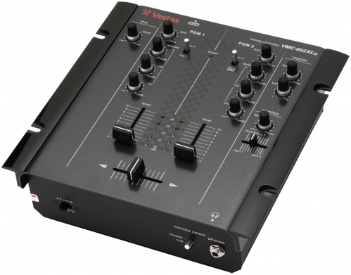 Vestax VMC-002XLu BLK mikser DJ (uszkodzony przecznik monitor select)