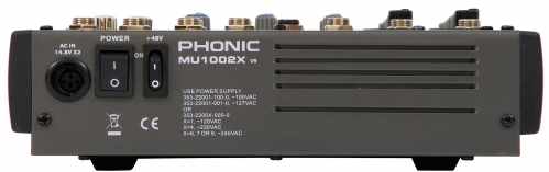 Phonic MU1002X mikser dźwięku z procesorem efektów Phonic MU1002X mikser dźwięku z procesorem efektów