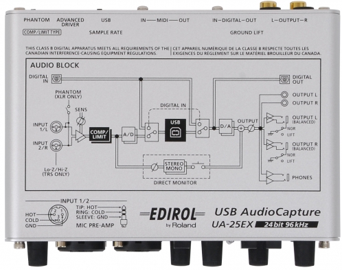 Edirol UA-25EX interface audio USB Edirol UA-25EX interface audio USB
