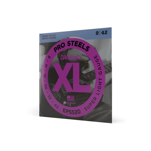 D'Addario EPS-520 struny do gitary elektrycznej 9-42