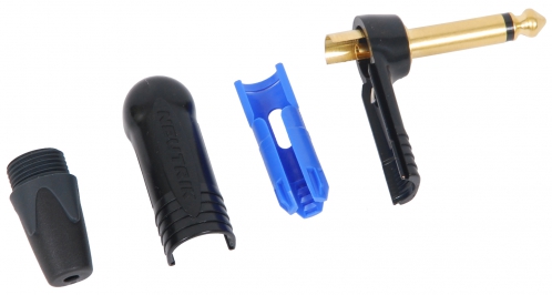 Neutrik NP2RX-B wtyk jack TS kątowy, złocony Neutrik NP2RX-B wtyk jack TS kątowy, złocony