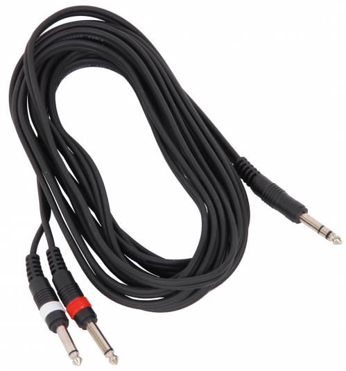 Hot-Wire-Basic-kabel-2xTS-1xTRS-6m Hot Wire Basic kabel 2xTS - 1xTRS 6m