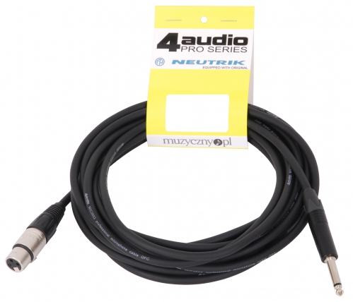 4Audio MIC2022 6m przew�d niesymetryczny XLR� TS BAG (130496\4A-MIC-XFTS-06-PRO-BAG)