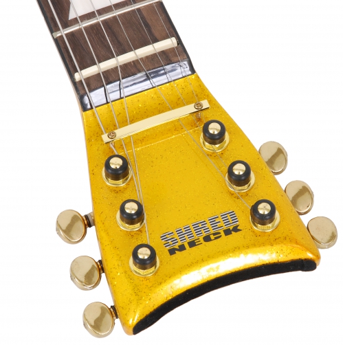 Shredneck The Ultimate Practice gryf do �wicze� i rozgrzewek, Gold Metal Flake
