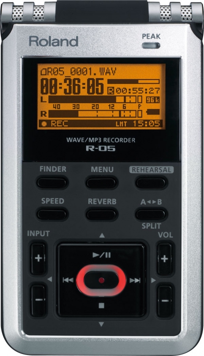 Roland R 05 rejestrator audio 96kHz/24bit na kartę SD/SDHC Roland R 05 rejestrator audio 96kHz/24bit na kartę SD/SDHC