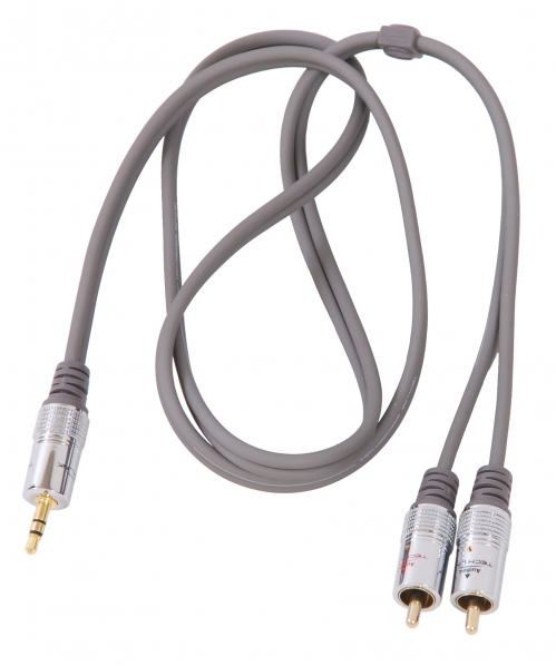 Techlink-680021-kabel-35mm-Stereo-Jack-2-x-RCA-1m Techlink 680021 kabel 3.5mm Stereo Jack - 2 x RCA 1m