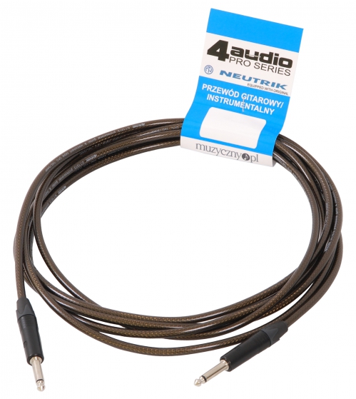 4Audio GT1075 4.5m przew�d gitarowy Jack Jack (czarny)