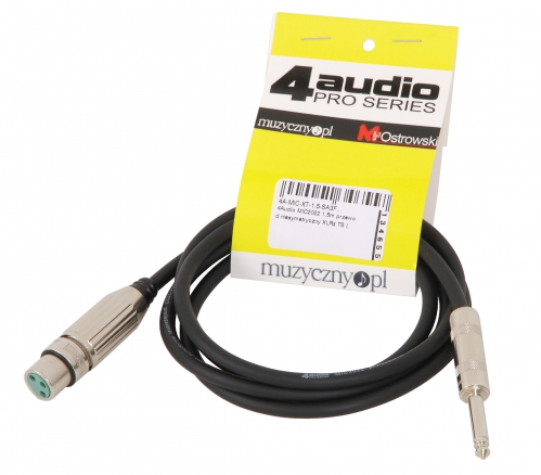 4Audio-MIC2022-15m-przewod-niesymetryczny-XLRz-TS-zlacza-Switchcraft 4Audio MIC2022 1,5m przewód niesymetryczny XLRż TS (złącza Switchcraft)