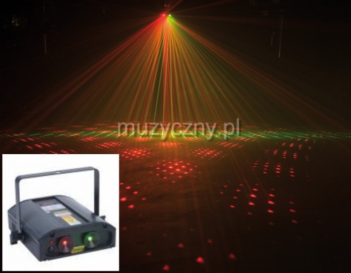 American DJ Galaxian 3D laser zielony, czerwony
