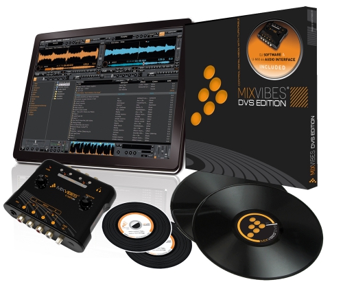 MixVibes DVS U-Mix 44 Pack (Ultimate) oprogramowanie, interface audio, CD i winyle z kodem czasowym dla DJ′w