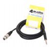4Audio MIC2022 3m przew�d niesymetryczny XLR� TS BAG (130495\4A-MIC-XFTS-03-PRO-BAG)
