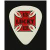 Dunlop Lucky 13 01 Red Cross kostka gitarowa 0.60mm Dunlop Lucky 13 01 Red Cross kostka gitarowa 0.60mm