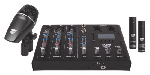 Sabian SSKIT Sound Kit mikser/rejestrator do perkusji + 3 mikrofony