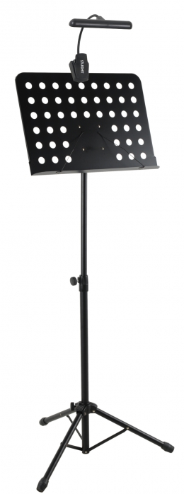 MLight FL-9030 10LED + DC900 -  pulpit do nut + lampka diodowa orkiestrowa (baterie/zasilacz)