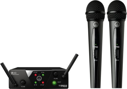AKG WMS40 mini dual Vocal Set US25 A/C mikrofon bezprzewodowy podwjny (537.500 i 539.300)