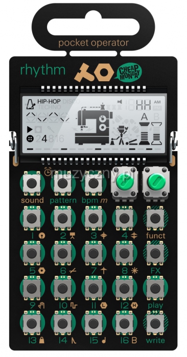 Teenage Engineering Pocket Operator PO-12 rhythm syntezator brzemie perkusyjnych i sekwencer