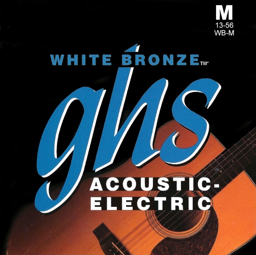 GHS White Bronze struny do gitary elektroakustycznej, Alloy 52, Medium, .013-.056