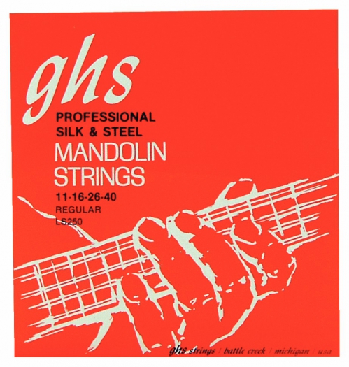 GHS Professional struny do mandoliny, Loop End, Silk and Steel, Regular, .011-.040