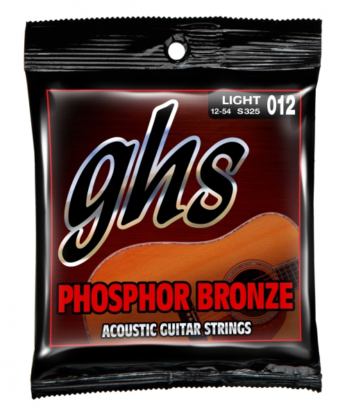 GHS Phosphor Bronze struny do gitary akustycznej, Light, .012-.054