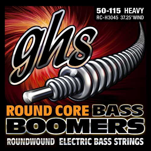GHS Round Core Bass Boomers struny do gitary basowej, 4-str. Heavy, .050-.115