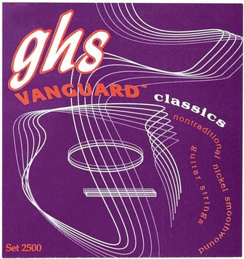 GHS Vanguard Classics struny do gitary klasycznej, Tie-On, High Tension, wound 3rd G-String