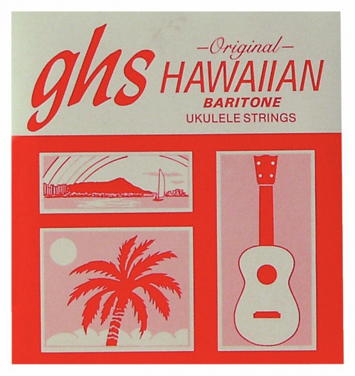 GHS Ukulele Nylon Tie-Ends struny do ukulele - Baritone, Black Nylon