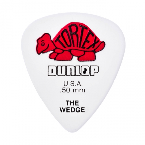 Dunlop 424R Tortex Wedge  kostka gitarowa 0.50mm czerwona