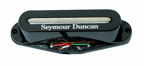 Seymour Duncan STK S2N BLK Hot Stack Strat, przetwornik do gitary elektrycznej do montau przy gryfie i rodkowej pozycji, kolor czarny