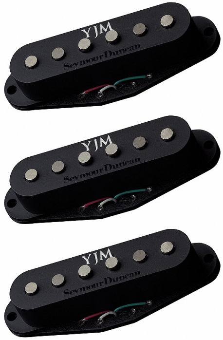 Seymour Duncan STK-S10S BLK YJM Yngwie Malmsteen Fury Signature przetworniki do gitary elektrycznej, set, kolor biay