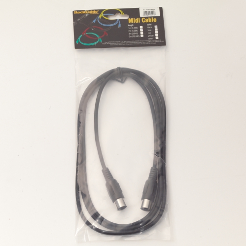 RockCable kabel MIDI - 2 m (6.6 ft) - Black