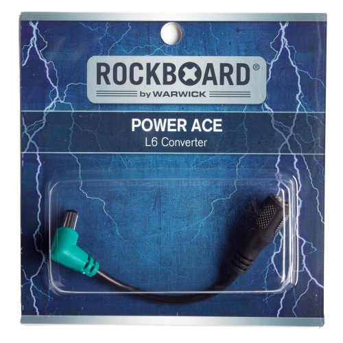 RockBoard Power Ace: Plug Converter (Line 6)  - 2.1 x 5.5 mm to 2.5 x 5.5 mm barrel plug