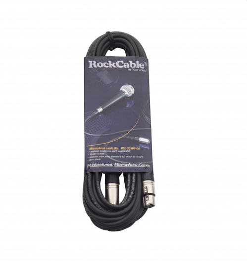 RockCable przewd mikrofonowy  - XLR (male) / XLR (female) - 9 m / 29.5 ft.