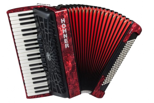 Hohner Bravo III 120 akordeon (czerwony)