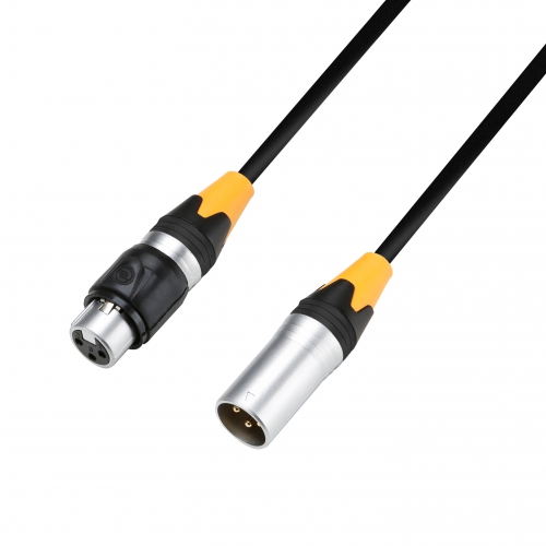 Adam Hall Cables K 4 DMF 0150 IP 65 - Kabel DMX i AES/EBU: 3-stykowe, mskie XLR - eskie XLR, IP65, 1,5 m