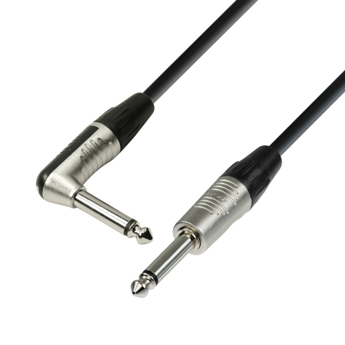 Adam Hall Cables K4 IPR 0600 - Kabel instrumentalny REAN jack mono 6,3 mm - jack mono 6,3 mm wtyczka ktowa, 6 m