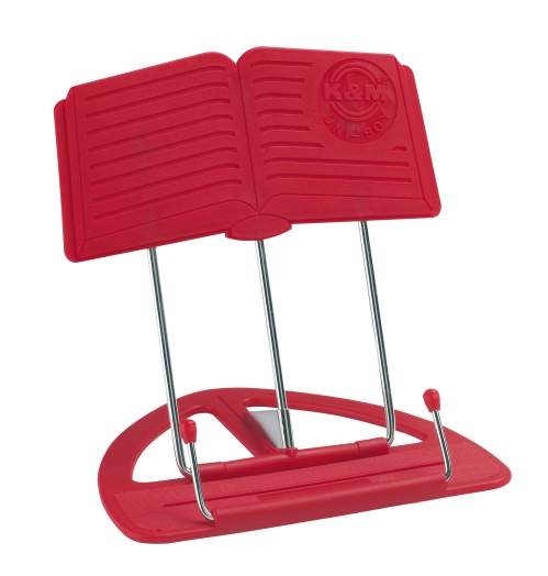 K&M 12450-012-59 stoowy pulpit na nuty Uni-Boy czerwony