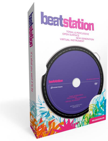 Toontrack Beatstation instrument wirtualny czcy w sobie automat perkusyjny z padami, lead i bass, moliwo nagrywania wasnych sampli [MP3, WAV], kompatybilny z MIDI & REX, biblioteka 1.5 GB, dziaa jako stand-alone/ VST/ AU/ RTAS