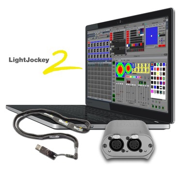 Martin Light Jockey II USB / M-PC  - interface USB DMX 1024 kanay + oprogramowanie do sterowania wiatem