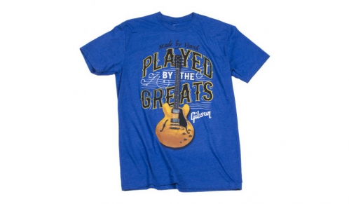 Gibson Played By The Greats T Royal Blue Medium koszulka