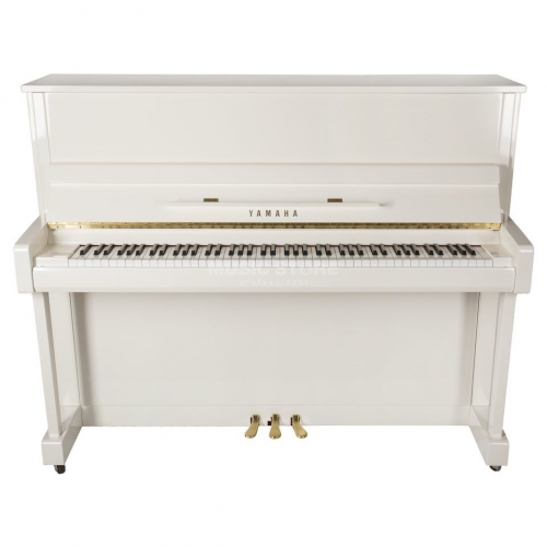 Yamaha b3 E PWH pianino (121 cm), kolor biay, poysk (Polished White)