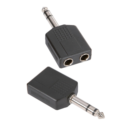 Adam Hall Connectors 7546 - Adapter typu Y 2 x jack stereo 6,3 mm eski na jack stereo 6,3 mm mski