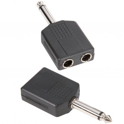 Adam Hall Connectors 7547 - Adapter typu Y 2 x jack mono 6,3 mm eski na jack mono 6,3 mm mski
