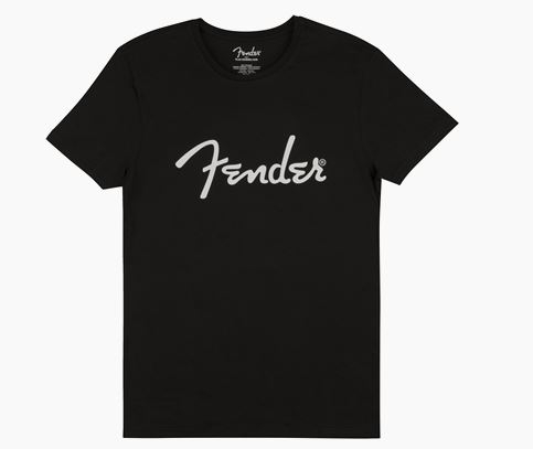 Fender Spaghetti Logo Men′s Tee, Black, Medium