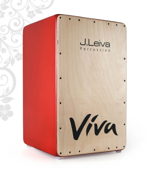 J.Leiva Percussion Cajon Viva Red (lacquered) instrument perkusyjny