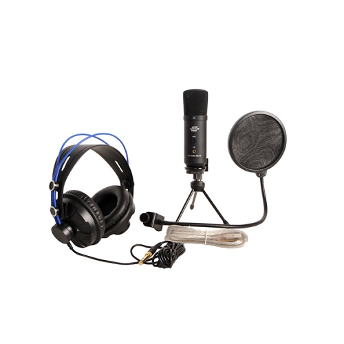 Crono Homerecording Starter Set zestaw do nagrywania (mikrofon, suchawki, pop filtr, statyw)