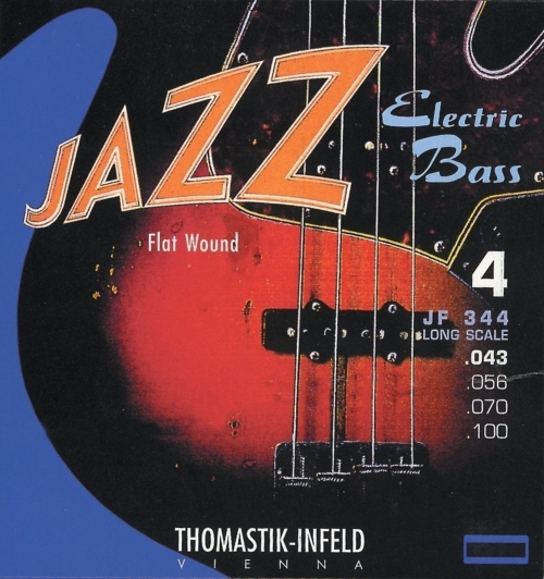 Thomastik JF32043 (682701) struna do gitary basowej Jazz Bass Seria Nickel Flat Wound Roundcore .043