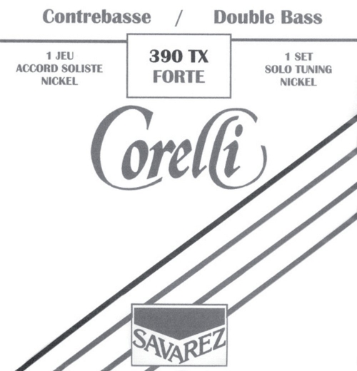 Savarez (642145) Corelli struny do kontrabasu (solowe) - Set (4/4 i 3/4) extra mocne - 390TX