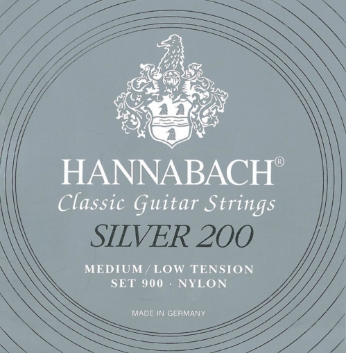 Hannabach (652658) 900MLT struny do gitary klasycznej (medium/light) - Komplet 3 strun basowych
